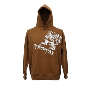 No Boundaries Graphic Hoodie Mens Small Black Excellent Y2K Open Gates